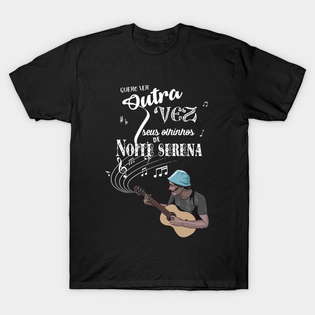 Olhinhos de noite serena (dark tees version) T-Shirt by Leo Carneiro